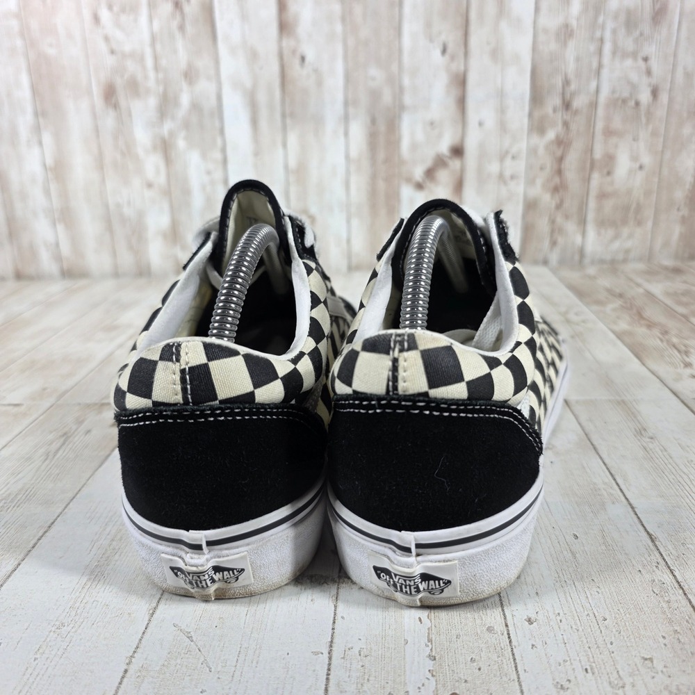Vans Old Skool‎ Checkerboard Black White Mens 9 Skate Shoes VN0A38G1P0S - Picture 3 of 7